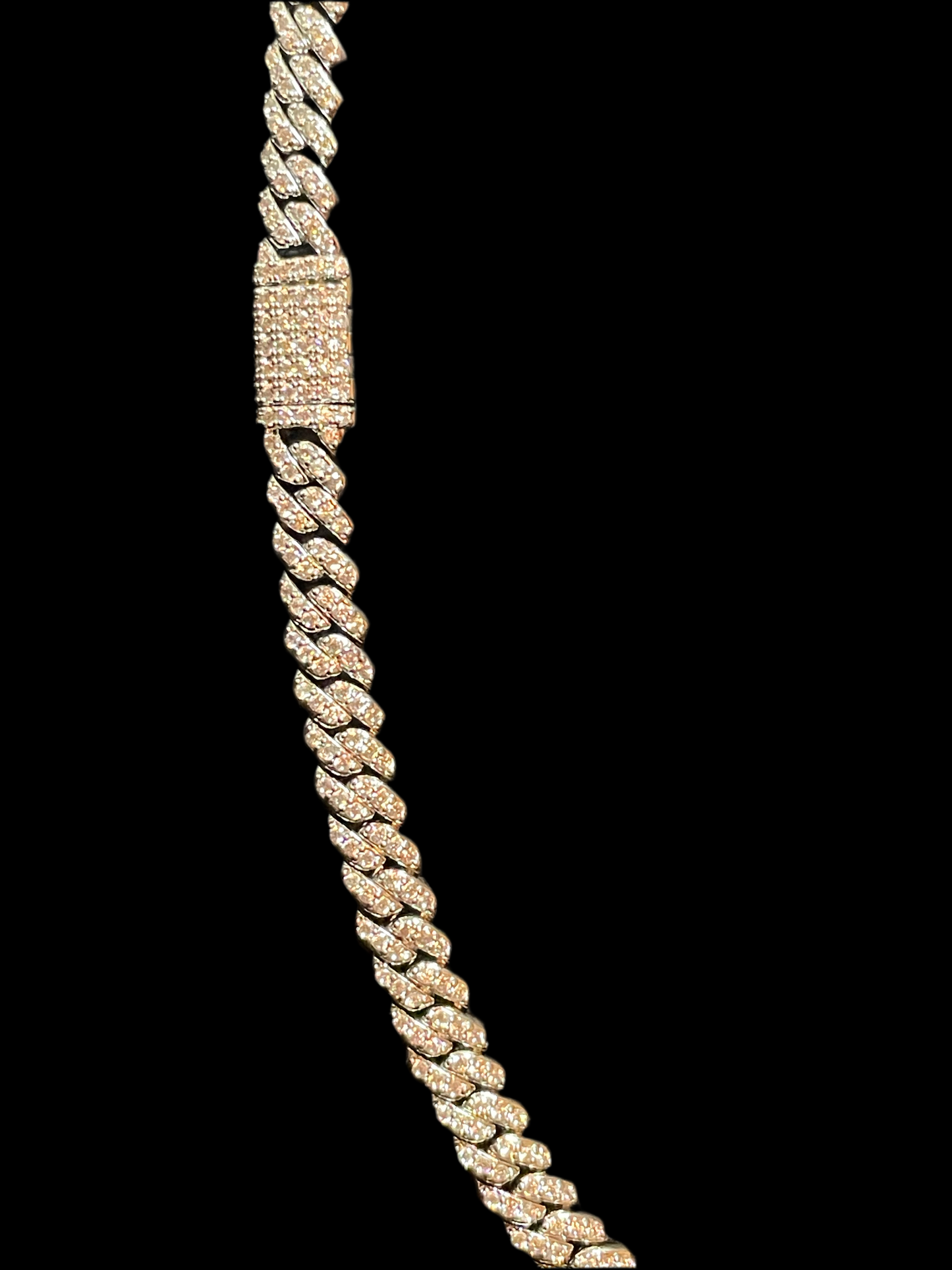 6mm Gold Cuban Link CZ necklace