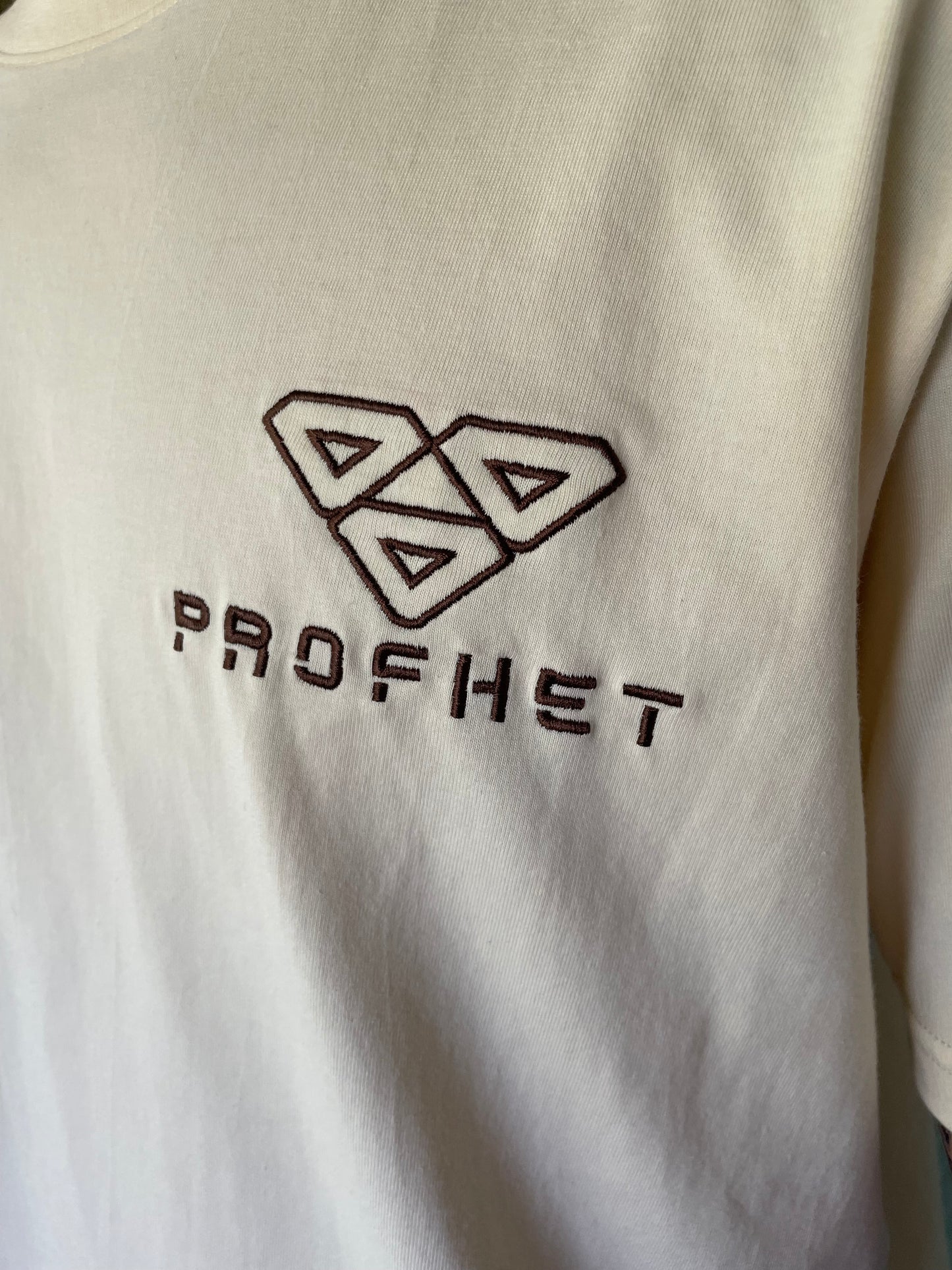 Cream ‘Know Your Roots’ block T-Shirt