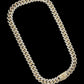 12mm Gold Cuban Link CZ necklace (heavy) - Profhet Necklace