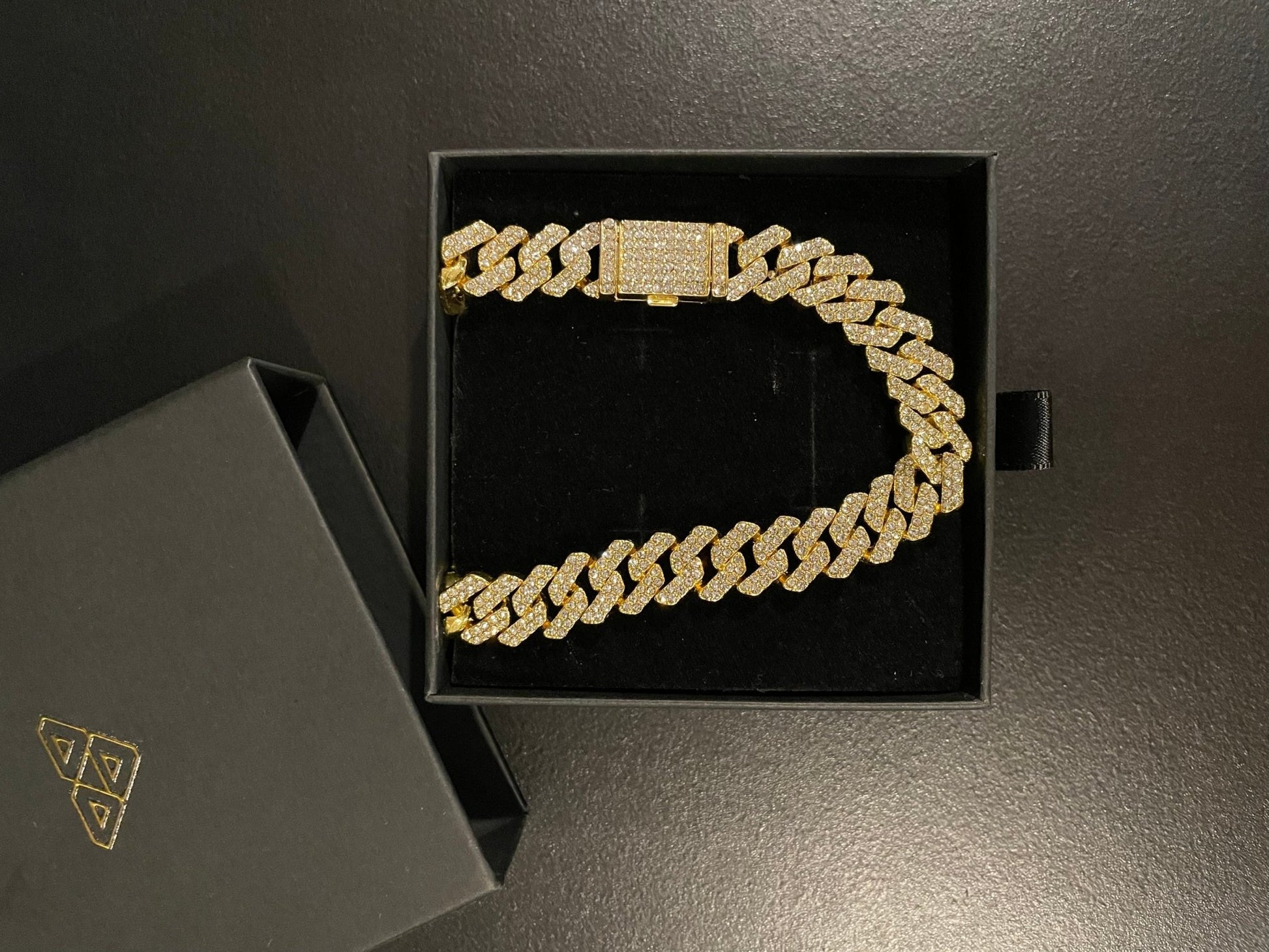 12mm Gold Cuban Link CZ necklace (light) - Profhet Necklace