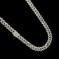 12mm White Gold Cuban Link CZ necklace (heavy) - Profhet Necklace