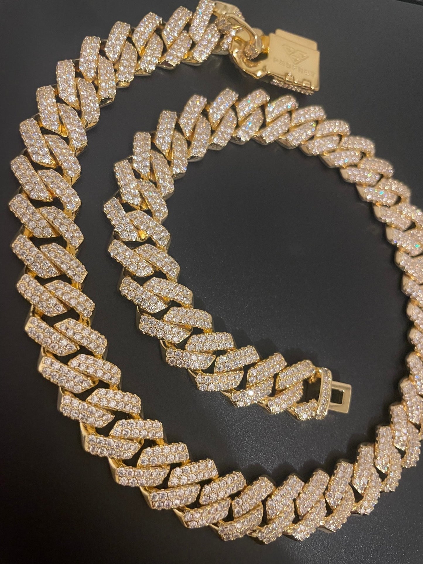 13mm Gold CZ Cuban necklace - Profhet Necklace