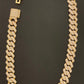 13mm Gold CZ Cuban necklace - Profhet Necklace