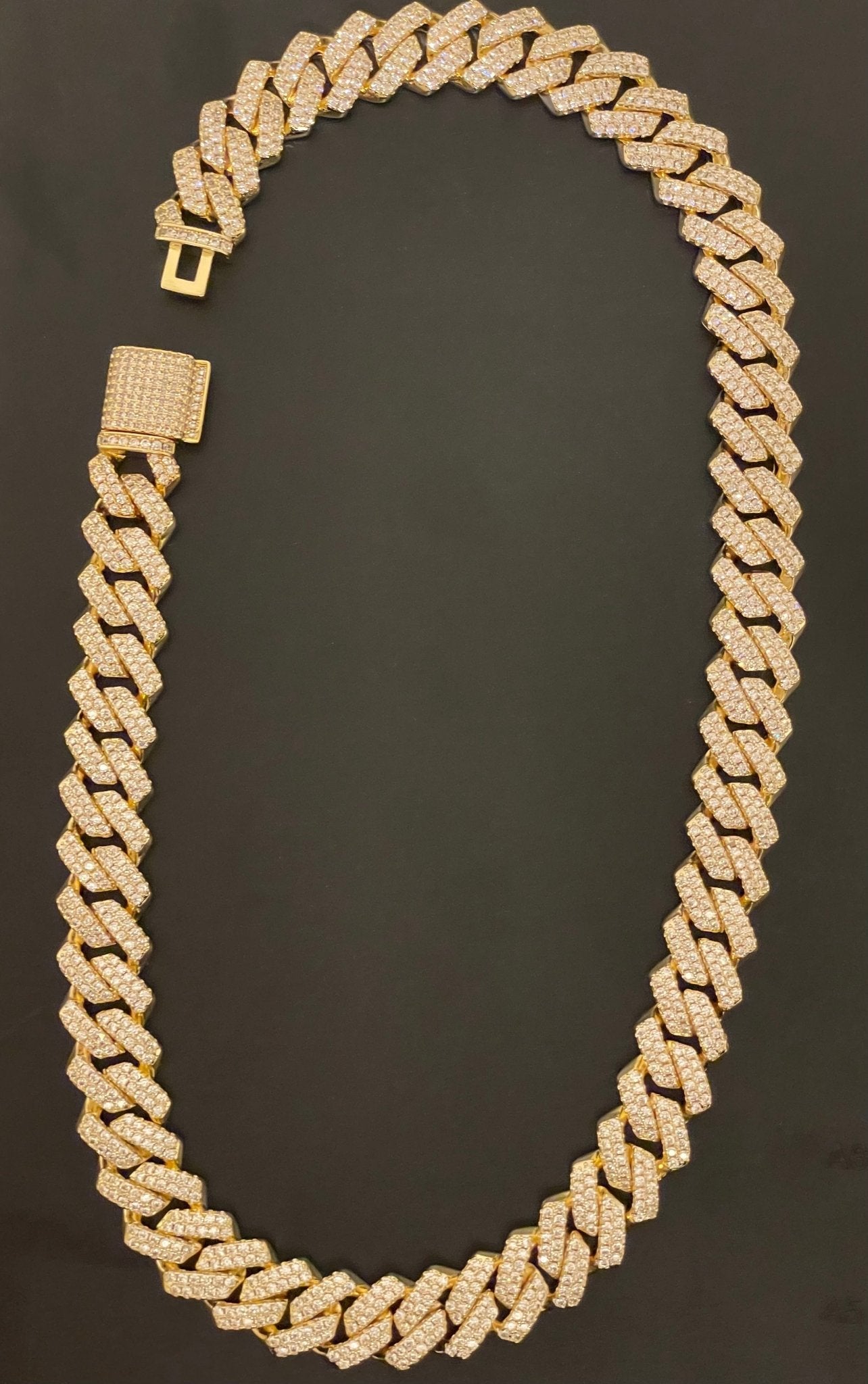 13mm Gold CZ Cuban necklace - Profhet Necklace