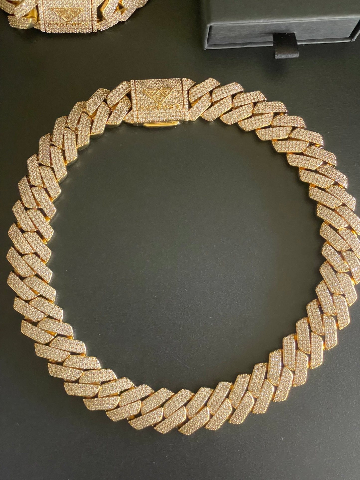 20mm Gold CZ Cuban necklace - Profhet Necklace