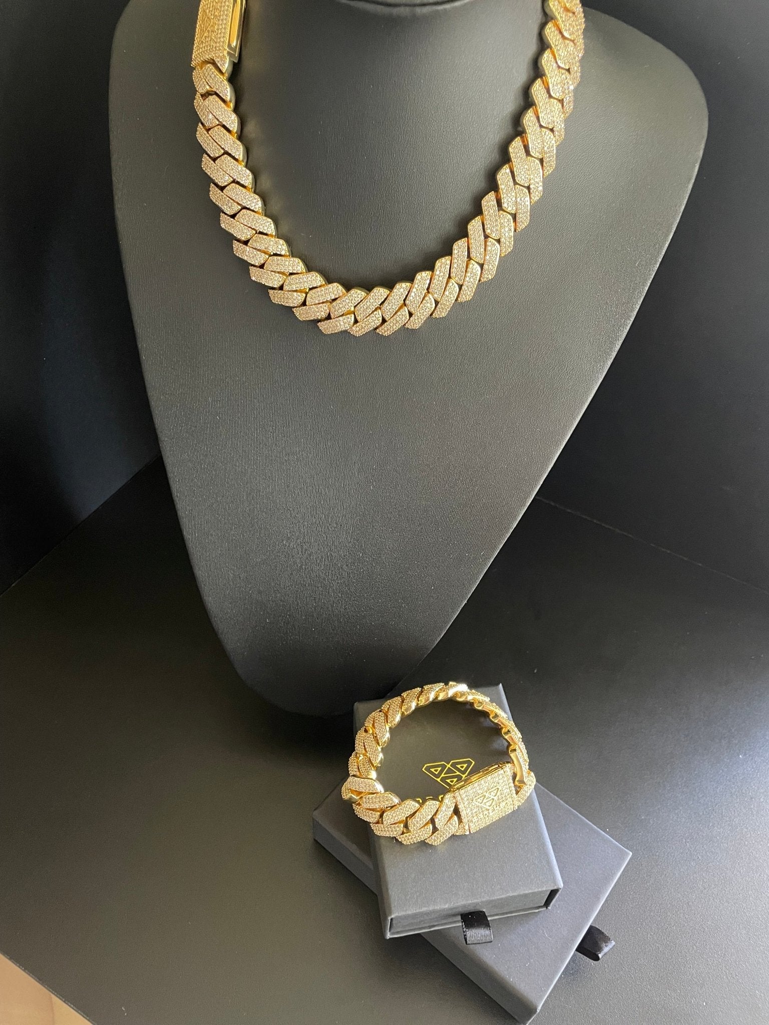 20mm Gold CZ Cuban necklace - Profhet Necklace