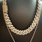 20mm White Gold CZ Cuban necklace - Profhet Necklace