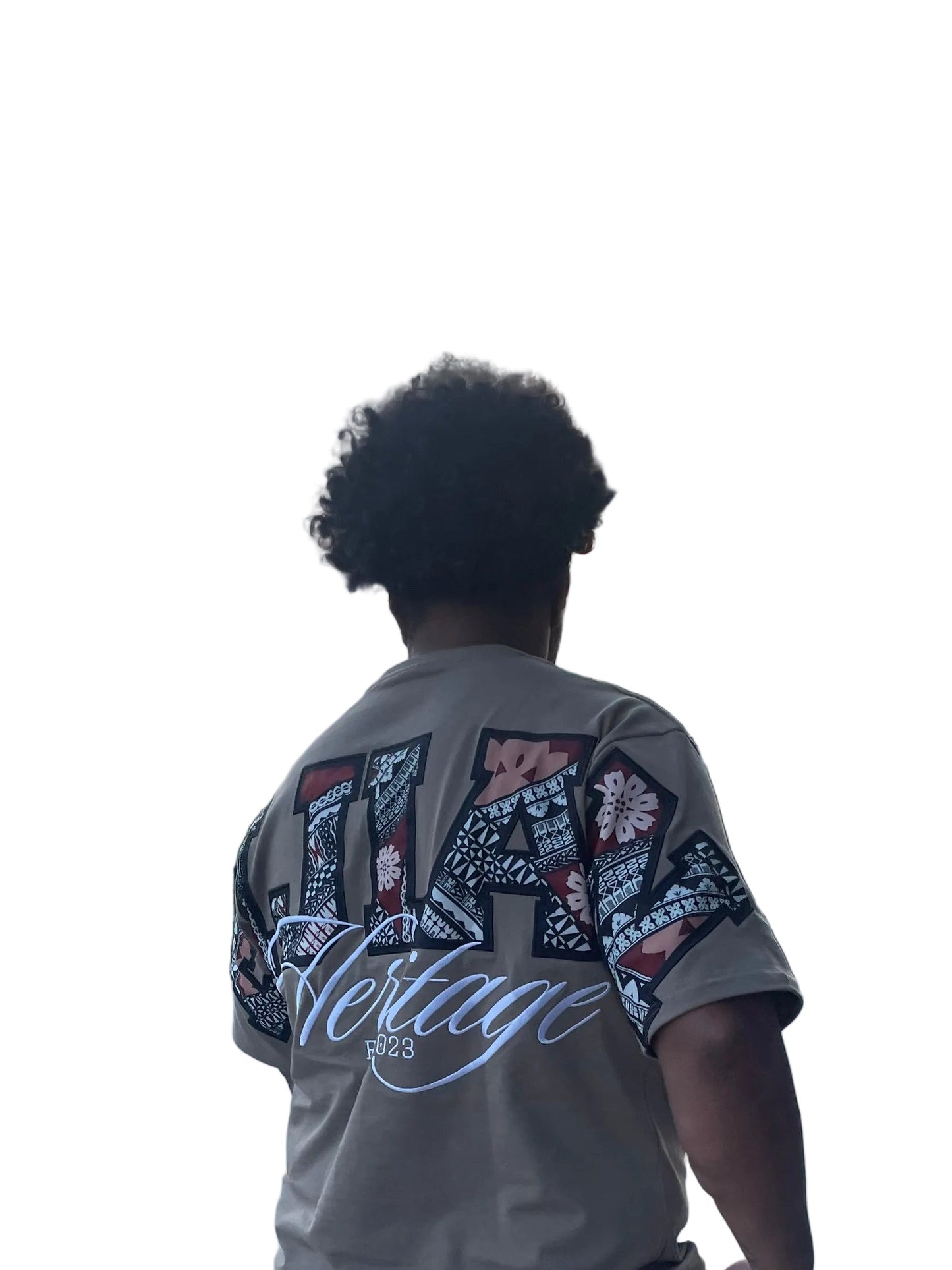 Oversized Fijian Heritage t-shirt (khaki)