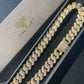 13mm Gold CZ Cuban necklace