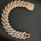 20mm Gold CZ Cuban bracelet