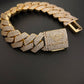 20mm Gold CZ Cuban bracelet