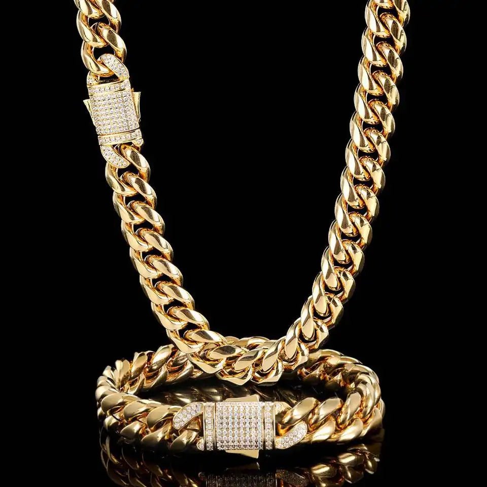 Cuban 12mm Necklace - Profhet Necklace