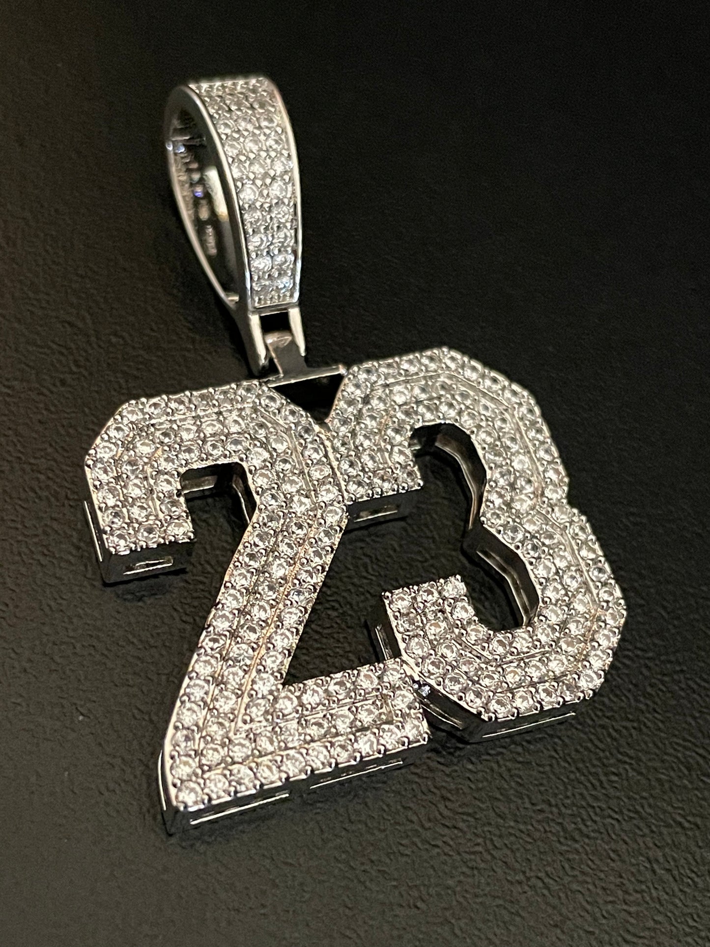 Custom number/initial pendant (double)