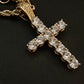 Cross CZ pendant (gold)