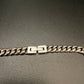 Filled White Gold Cuban chain (6mm)