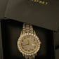 Cubic Zirconia Gold Diamond Watch