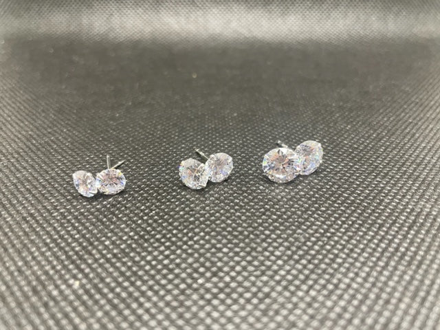 Silver cubic zirconia earrings - Profhet Earrings